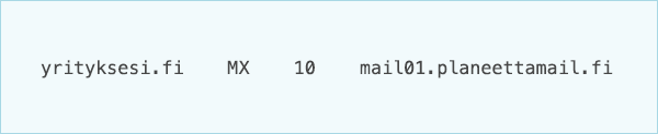 DNS-MX-tietue