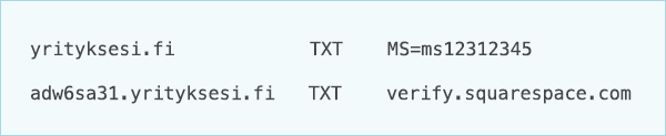DNS-TXT-tietue