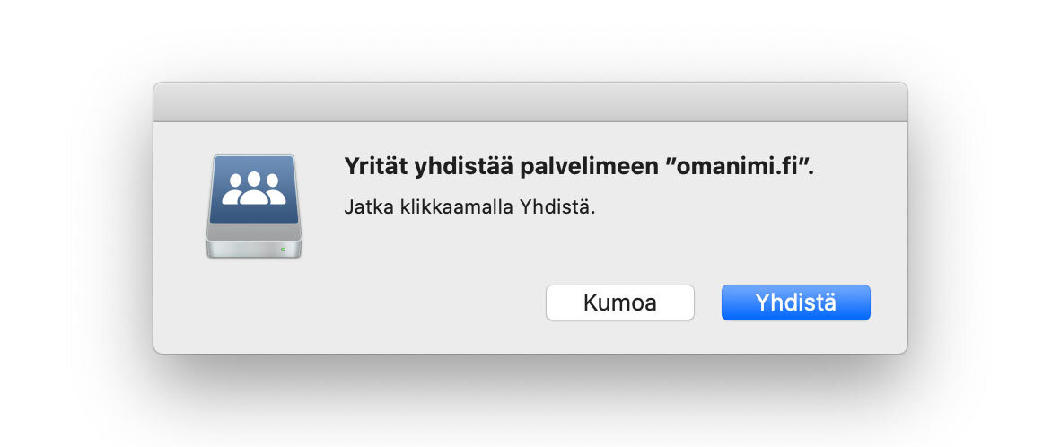 Valitse Yhdistä.