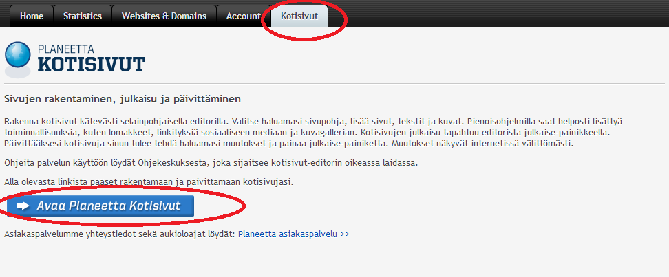 Planeetta Kotisivut 